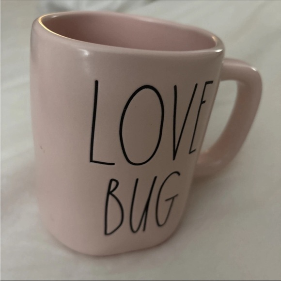 Rae Dunn “LOVE BUG” Pink Ceramic Mug -Everyday Gift - Picture 3 of 4